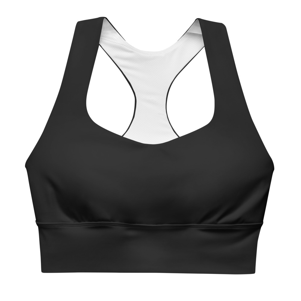 Arnwolf · Top deportivo largo con estampado completo — Negro