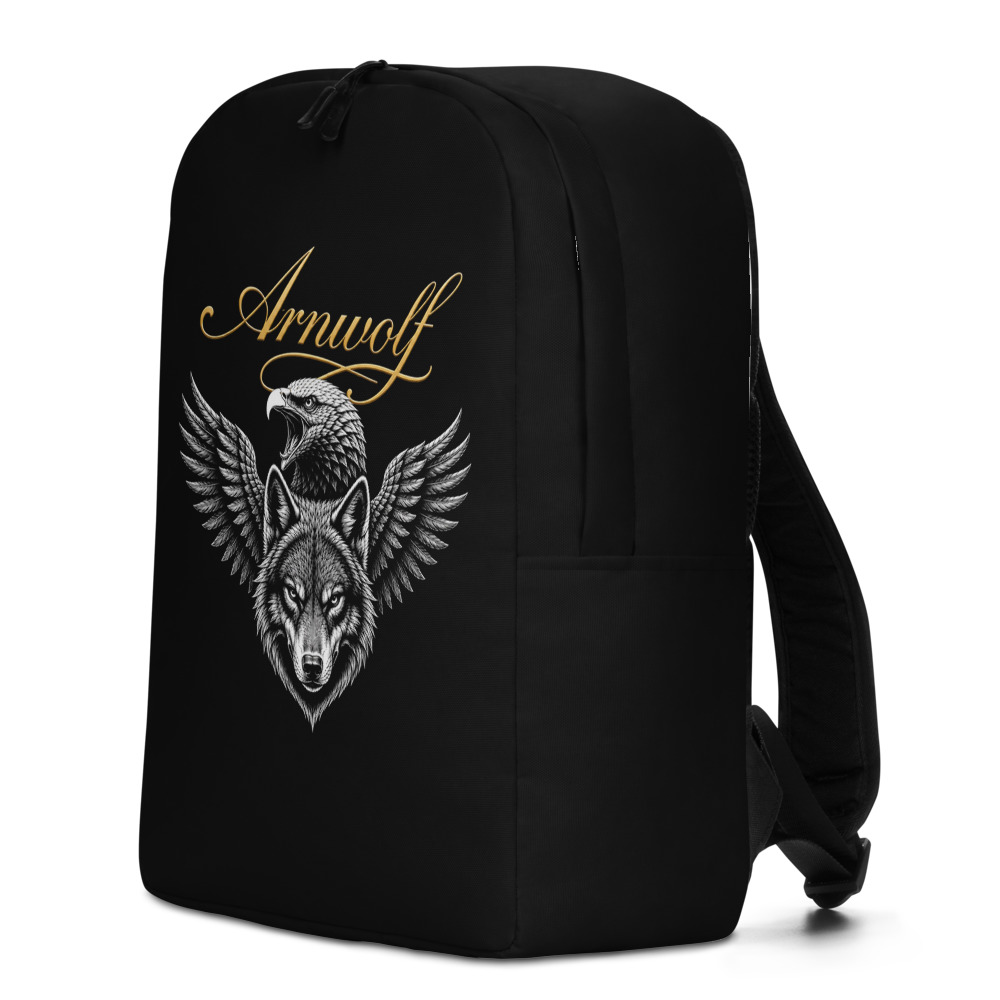 Arnwolf · Mochila minimalista con estampado completo — White