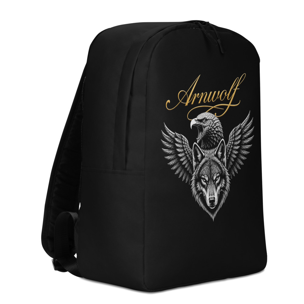 Arnwolf · Mochila minimalista con estampado completo — White