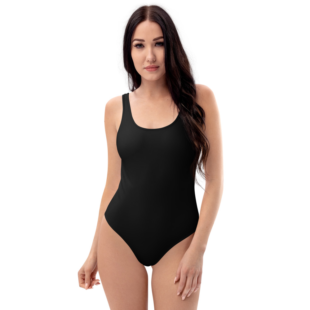 Arnwolf · Estampado completo One-Piece traje de baño — Negro