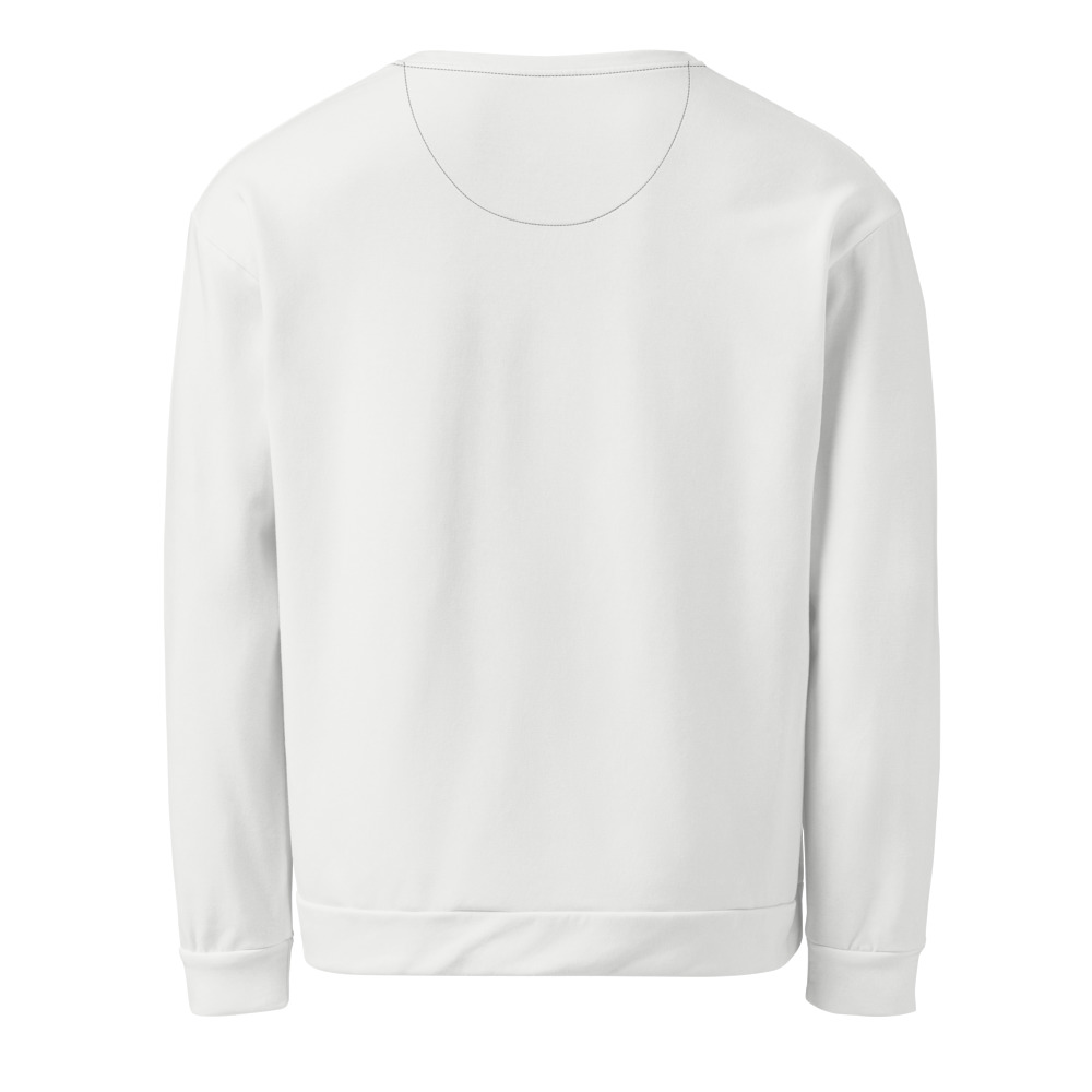 Arnwolf · Sudadera unisex reciclada con estampado completo — Blanco
