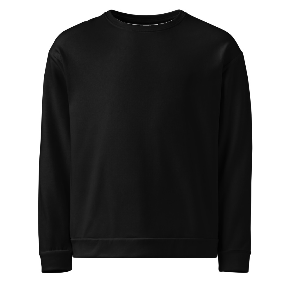 Arnwolf · Sudadera unisex reciclada con estampado completo — Negro