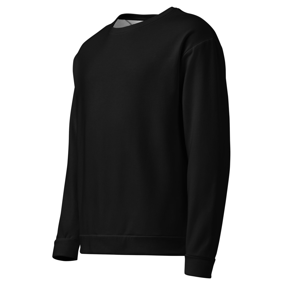 Arnwolf · Sudadera unisex reciclada con estampado completo — Negro