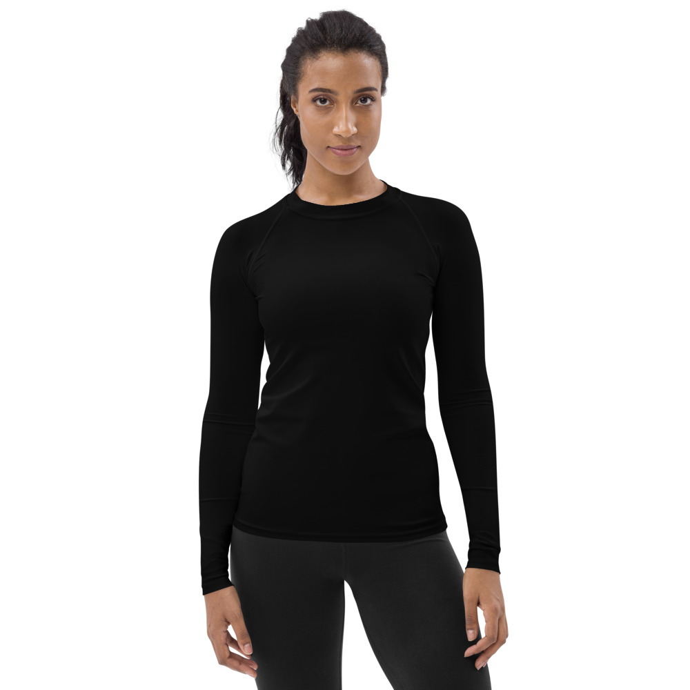 Arnwolf · Rashguard para mujer con estampado completo — Negro