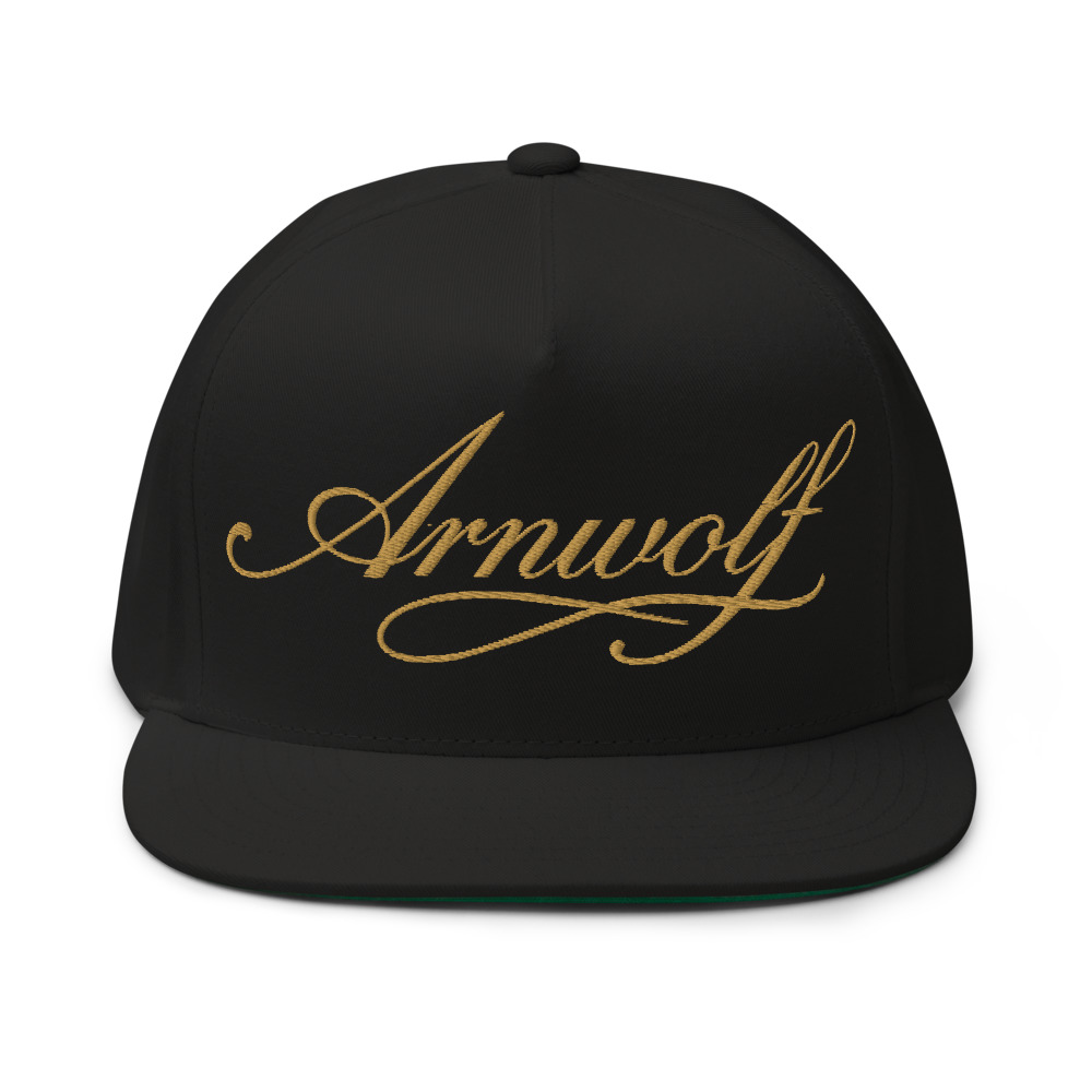 Arnwolf · Flat Bill gorra — Negro