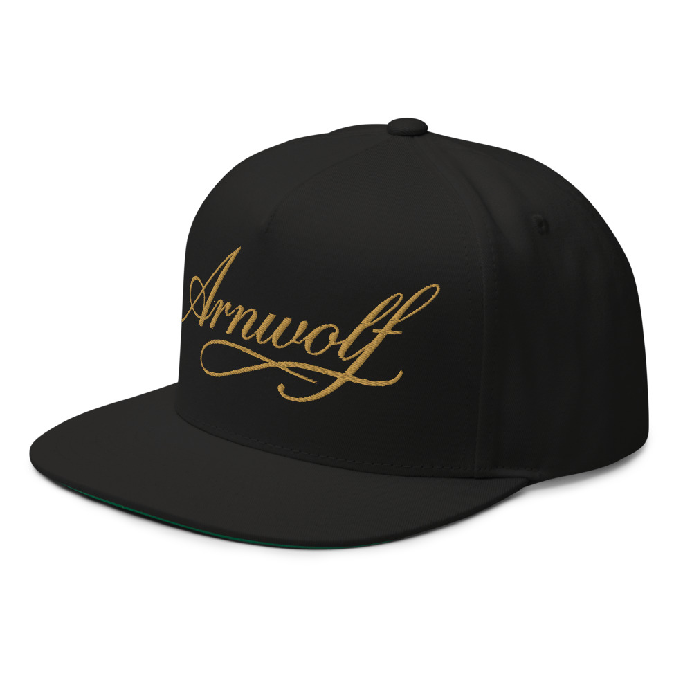 Arnwolf · Flat Bill gorra — Negro