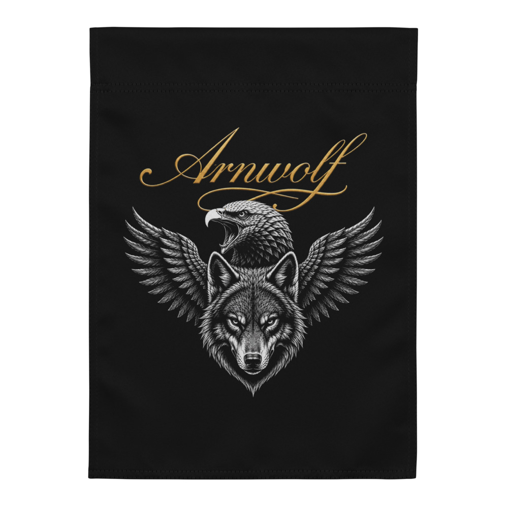Arnwolf · Bandera de jardín — White