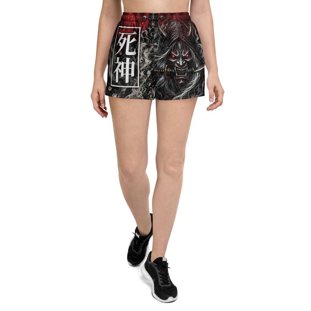 Shorts de entrenamiento Shinigami · Mujer — Plata / Negro