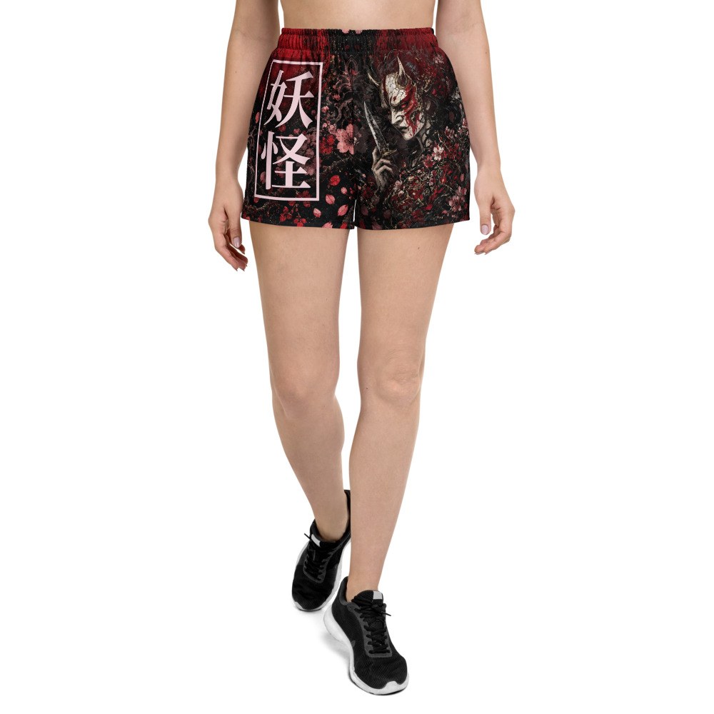 Shorts de entrenamiento Yokai · Mujer — Sakura / Negro