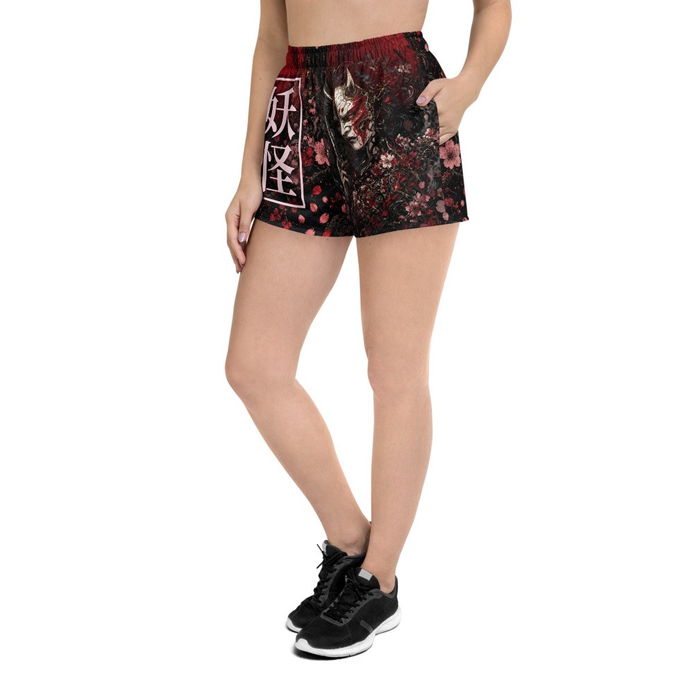 Shorts de entrenamiento Yokai · Mujer — Sakura / Negro