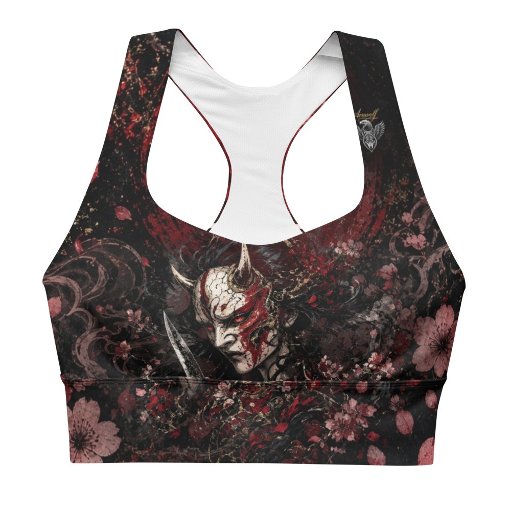 Top deportivo largo Yokai — Sakura / Negro