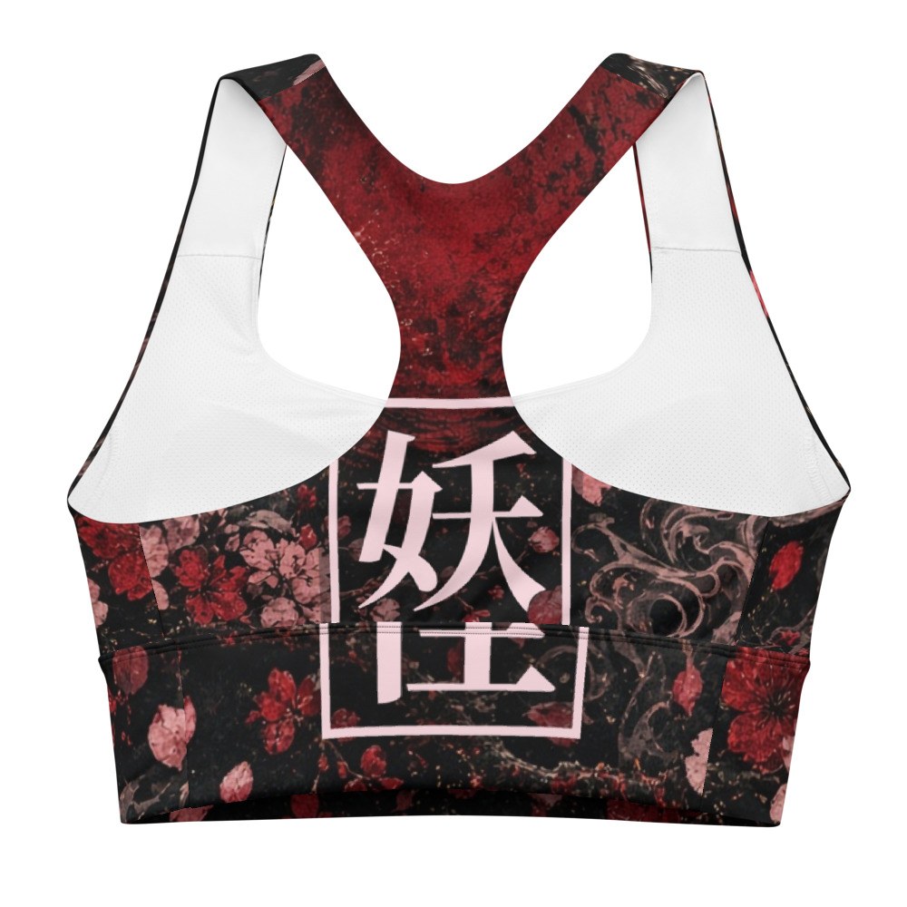 Top deportivo largo Yokai — Sakura / Negro