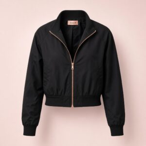 Chamarra bomber corta