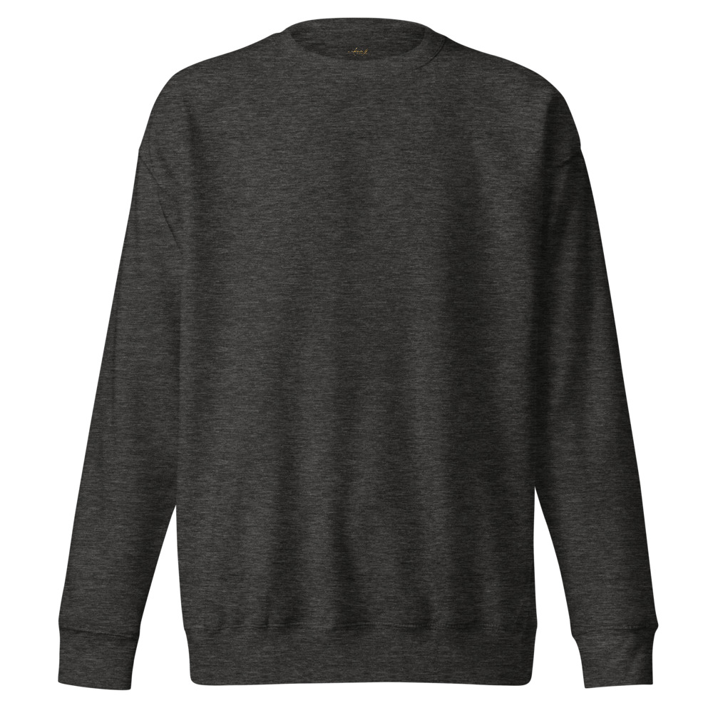Sudadera cuello redondo — Gris carbón