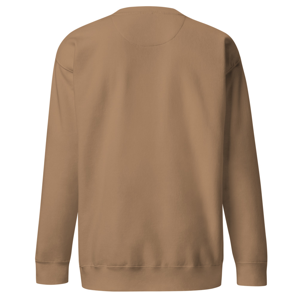 Sudadera cuello redondo — Camel