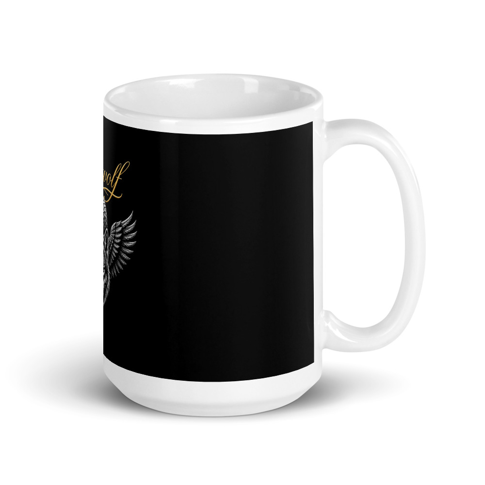Arnwolf · White Glossy taza — White