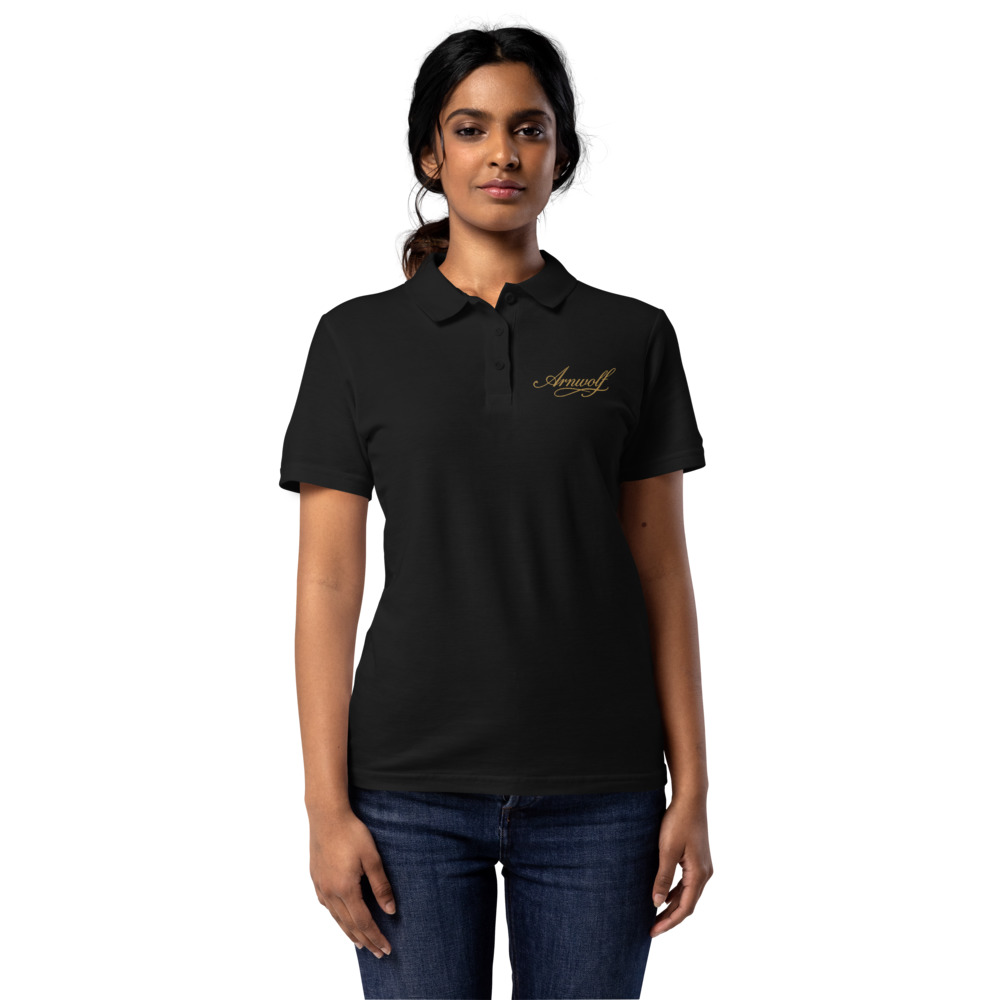 Arnwolf · Polo piqué para mujer — Negro